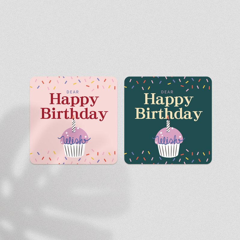 【生日卡片】 生日禮物卡片_小卡 - 卡片/明信片 - 紙 多色