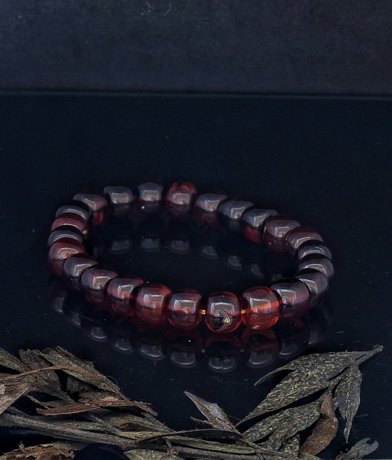 Natural Baltic Amber Bracelet 10.2mm - สร้อยข้อมือ - เครื่องเพชรพลอย 