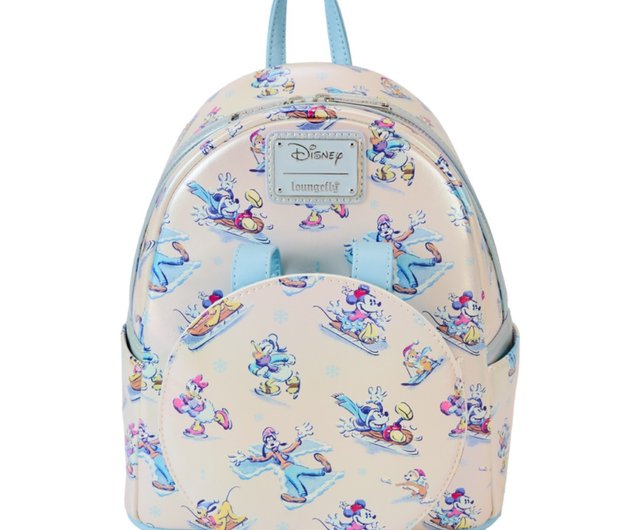 ディズニー　ラウンジフライ　loungefly ミッキーフレンズ　リュック　青 ディズニー ラウンジフライ loungefly ミッキーフレンズ