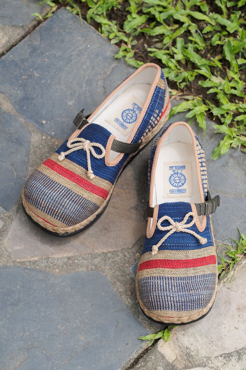 "NAGA OCEAN" Natural Hemp & Recycle Tire Bottom  Eco Shoes│ - Other - Cotton & Hemp 