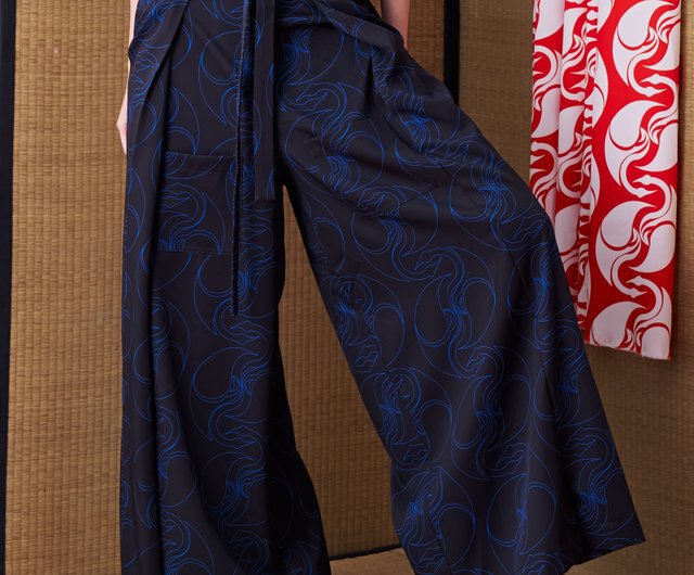 INF 24AW Japanese hakama-style Deconstructed Wide-leg