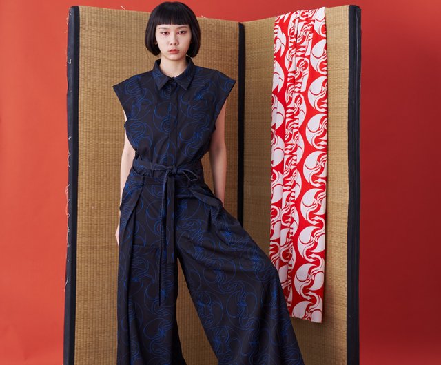 葉月由衣not conventional hakama Hakama trousers black 
