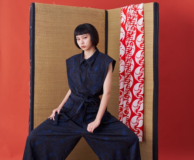 INF 24AW Japanese hakama-style Deconstructed Wide-leg