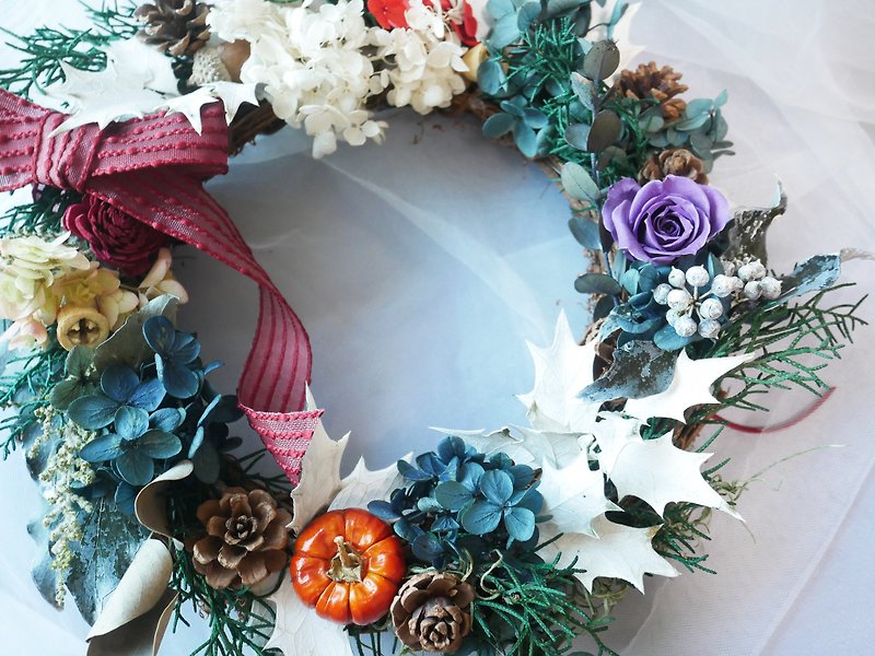 Christmas wreath - ตกแต่งผนัง - พืช/ดอกไม้ สีเขียว