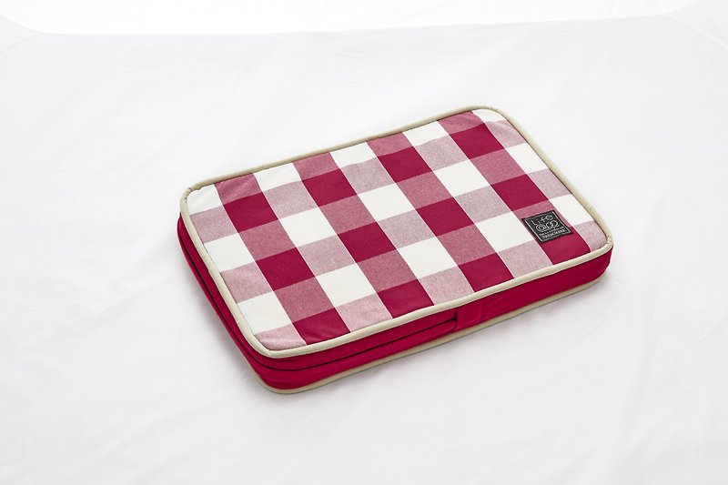 Lifeapp 睡墊替換布套 --- XS_W45xD30xH5cm (紅白格)不含睡墊 - 寵物床 - 其他材質 紅色