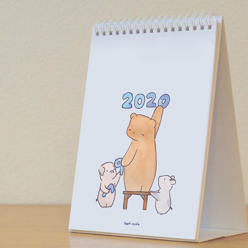 Lamud's 2020 Desk Calendar - 日曆/月曆/年曆 - 紙 白色