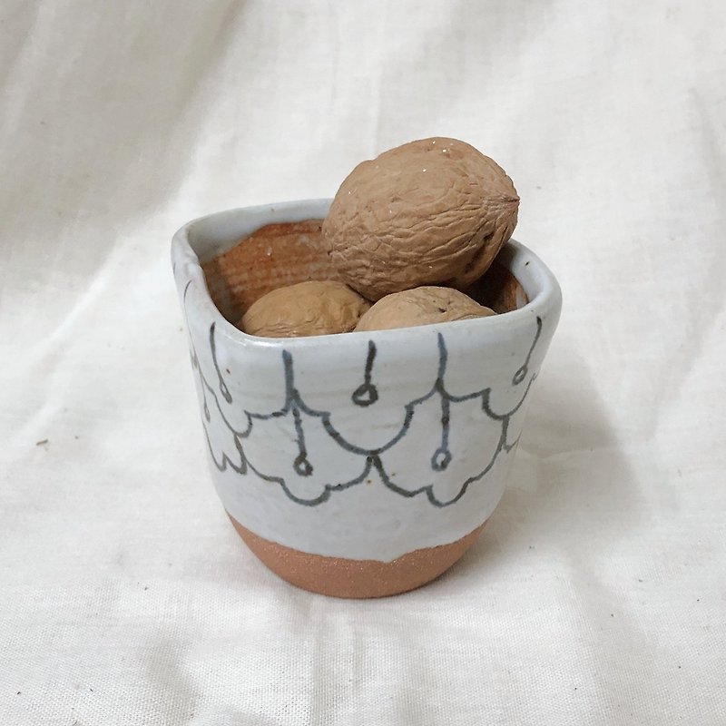 ceramic  cup - แก้ว - ดินเผา ขาว
