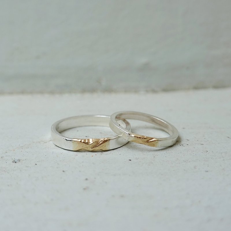 Landscape Ring | Two Tone Ring K Gold Edition