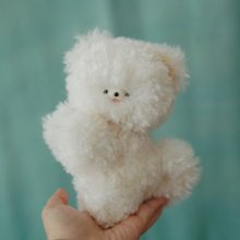 フライドポテトあみぐるみ、ホットドッグ、チーズソース