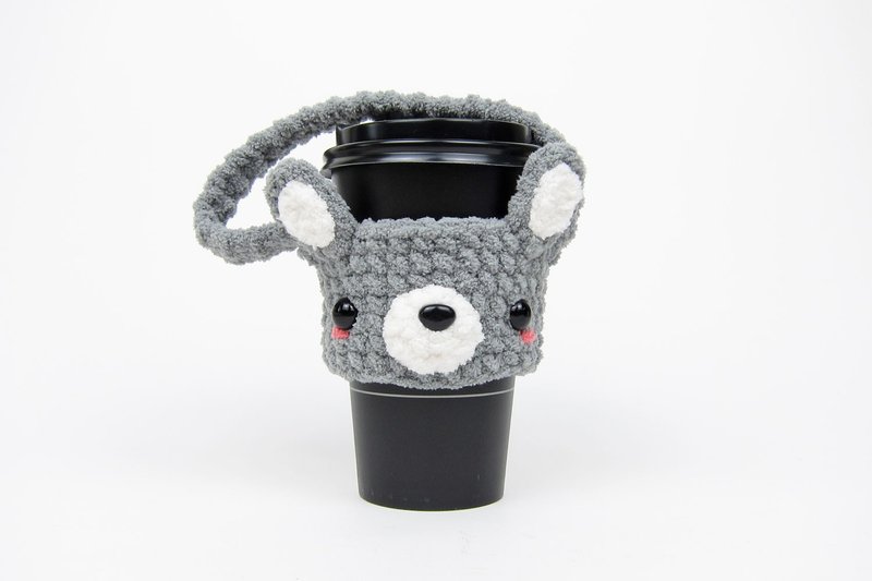 [Customizable] Animal Eco-Friendly Cup Cover - ถุงใส่กระติกนำ้ - ไฟเบอร์อื่นๆ หลากหลายสี