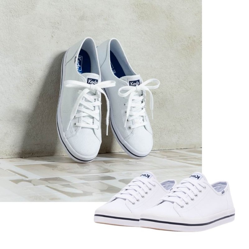 KEDS KICKSTART 經典帆布小白鞋 WF54682 - 女休閒鞋/帆布鞋 - 其他材質 