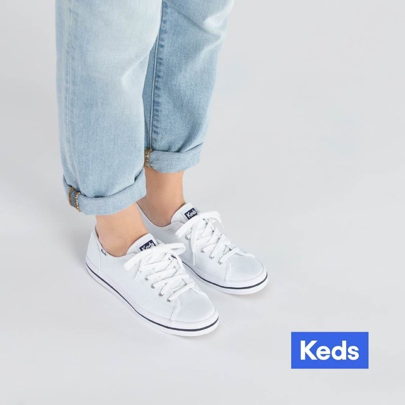 Keds KICKSTART 經典帆布小白鞋 9191W130035(WF54682) - 女休閒鞋/帆布鞋 - 其他材質 