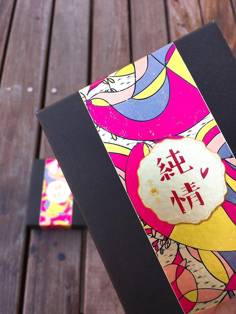 【Pure】Gift / small gift box / (tea bag 3g + pancake 5g + candy 3g) x 2  boxes - ชา - อาหารสด สีแดง