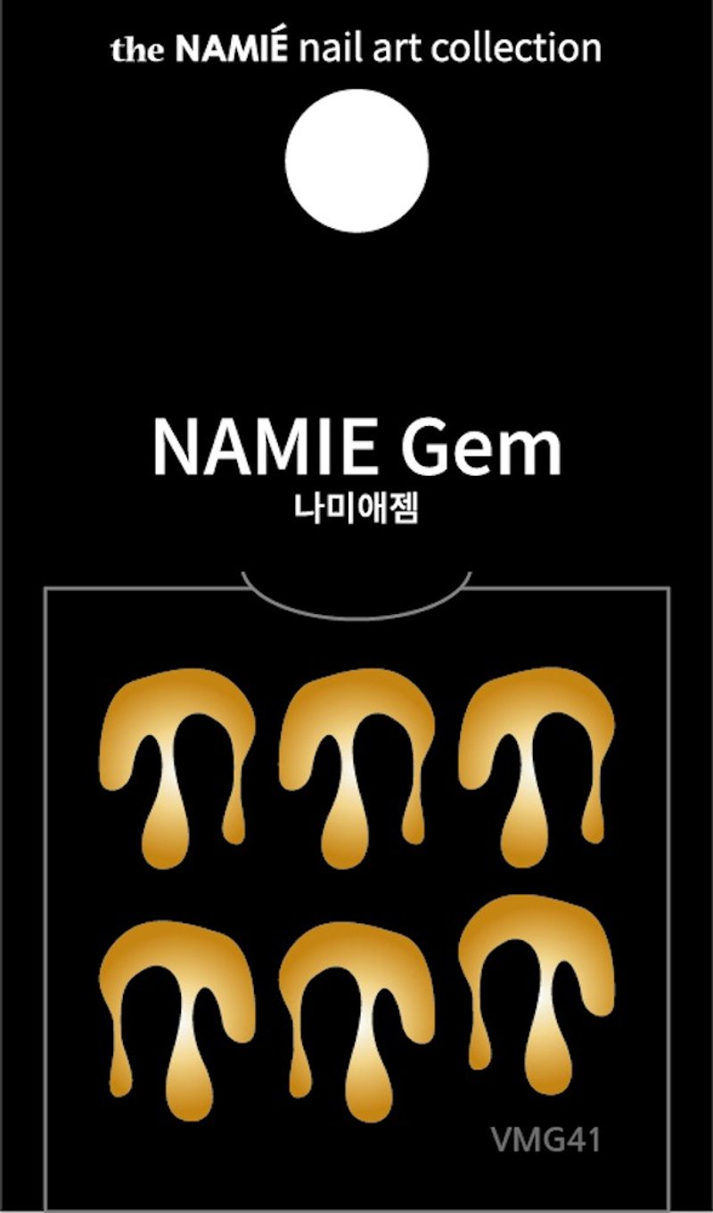 【專業用】NAMIE Gem 美甲裝飾藝術貼紙 Volume Metallic 41 - 指甲油/指甲貼 - 紙 金色