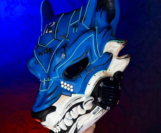 ハンドメイド 狼 マスク サイバー デザイン 冬の森祭り🌲1/22(土) 22