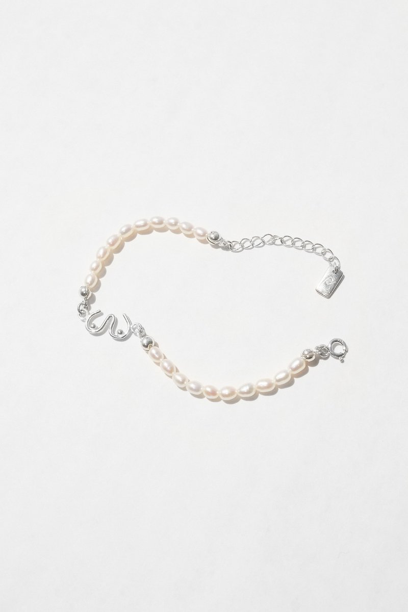 Nude Bracelet 裸 手鍊 - 手鍊/手鐲 - 珍珠 銀色