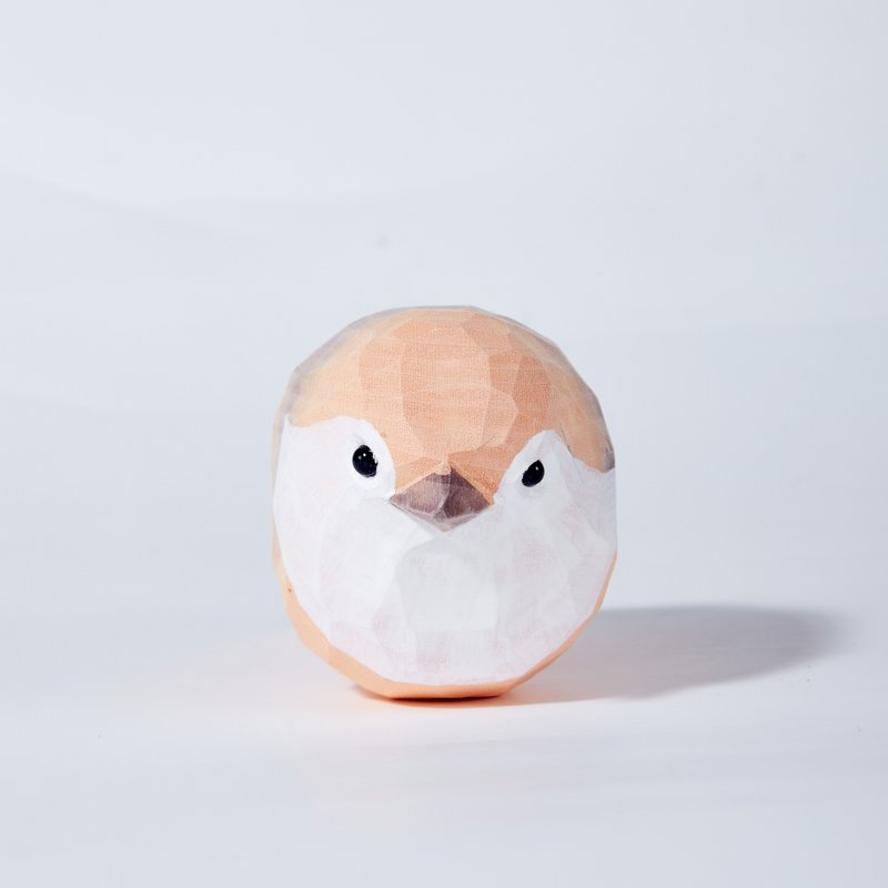 Aro 小鳥木雕 - 擺飾/家飾品 - 木頭 卡其色