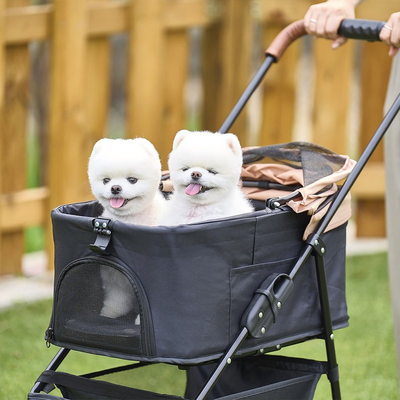 寵物推車小型犬專用3輪版 限時特價 寵物必備 貓狗 散步 外出 - 寵物推車/寵物背包/外出籠 - 其他材質 