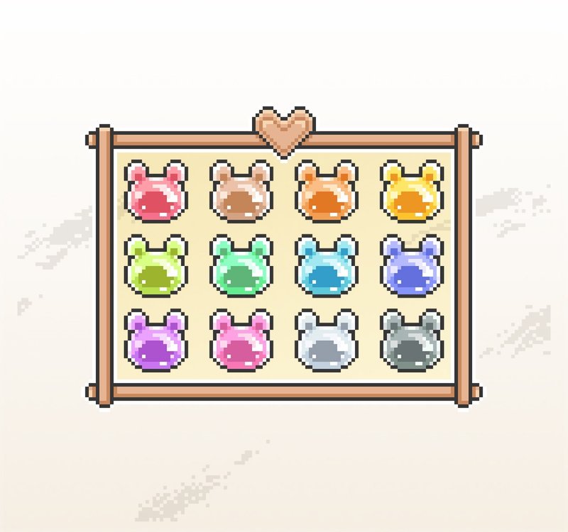 Twitch訂閱者徽章及小奇點徽章/忠誠徽章/像素風/小熊軟糖 - Logo 設計/圖案設計 - 其他材質 
