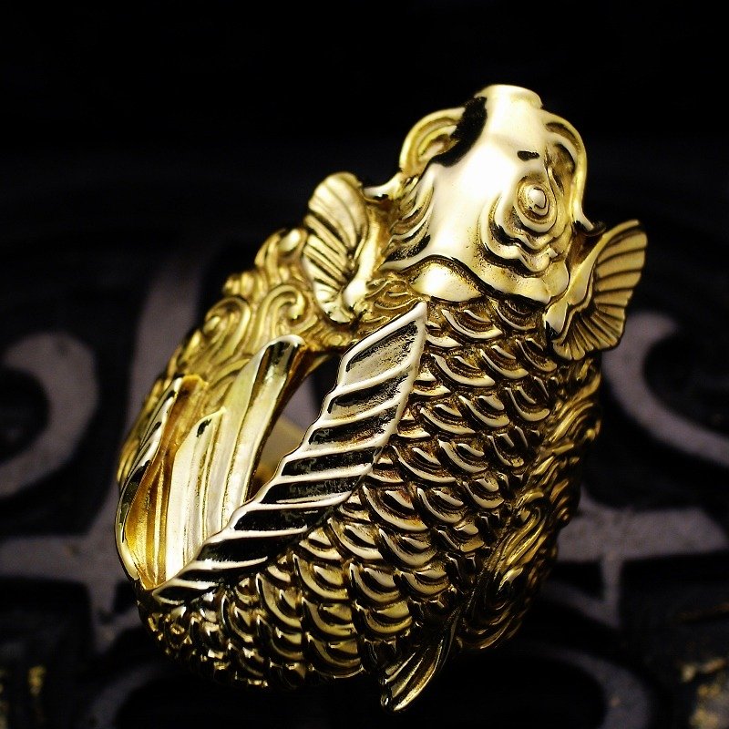 金鯉の指輪 - リング - 金属 イエロー