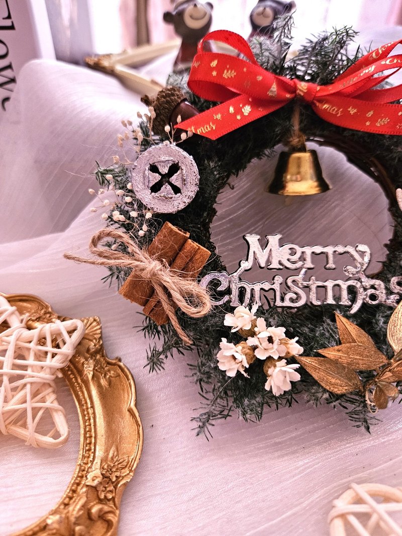 永生雪松聖誕小花圈 聖誕禮物 - 乾燥花/永生花 - 植物．花 多色