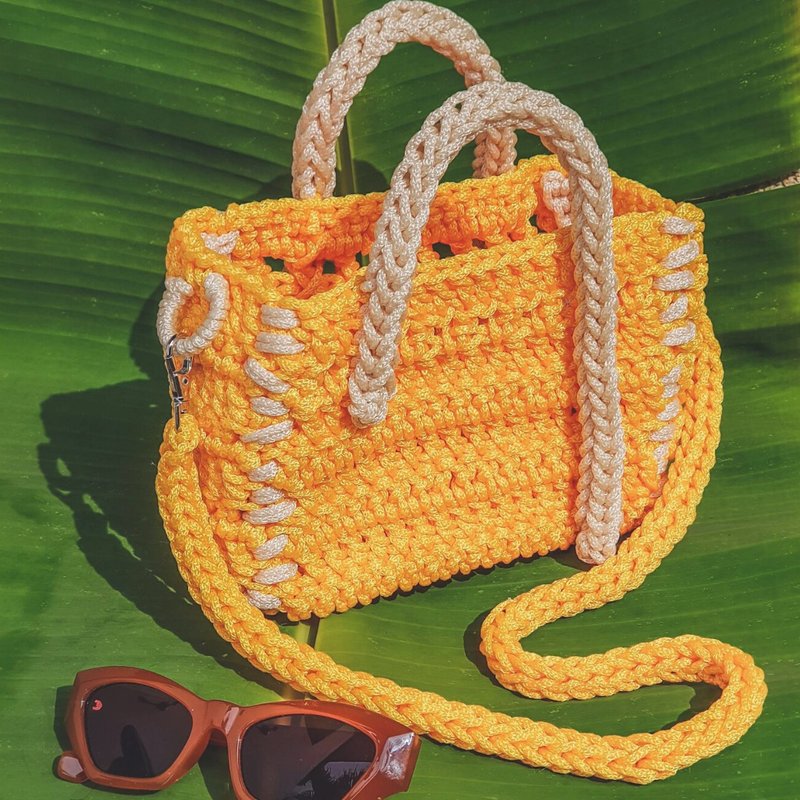 Yellow handbag/shoulder bag - Handbags & Totes - Thread Yellow