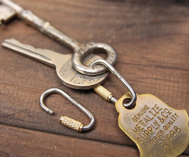 食品メーカー限定品キーホルダー 未開封 METALIZE】ミニ工業用クイックチェーンキーホルダー（3本） - ショップ