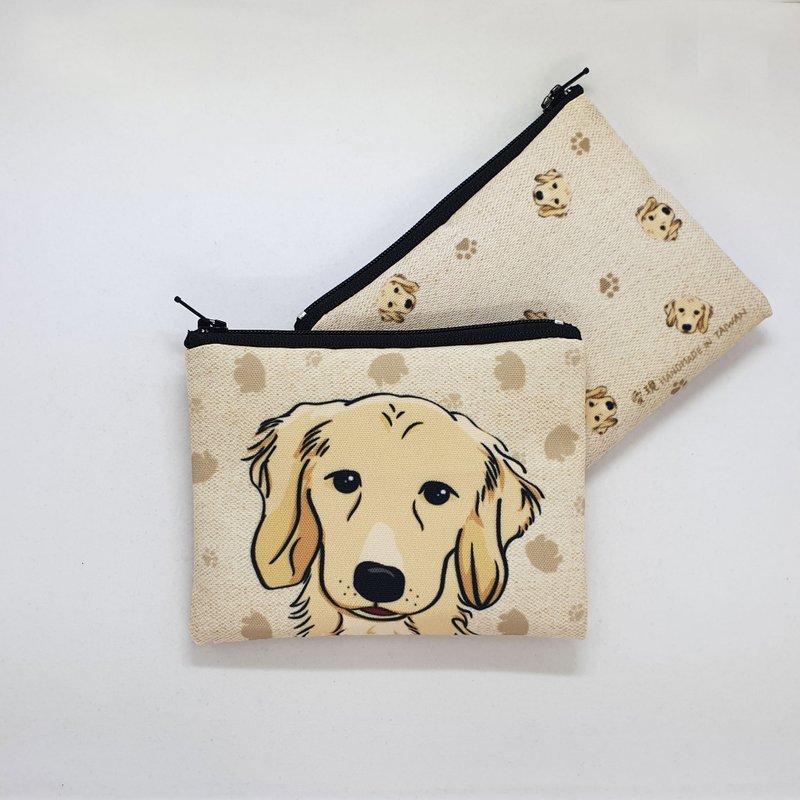 Golden Retriever simple storage coin purse universal storage bag - Pet Carriers - Other Man-Made Fibers Multicolor