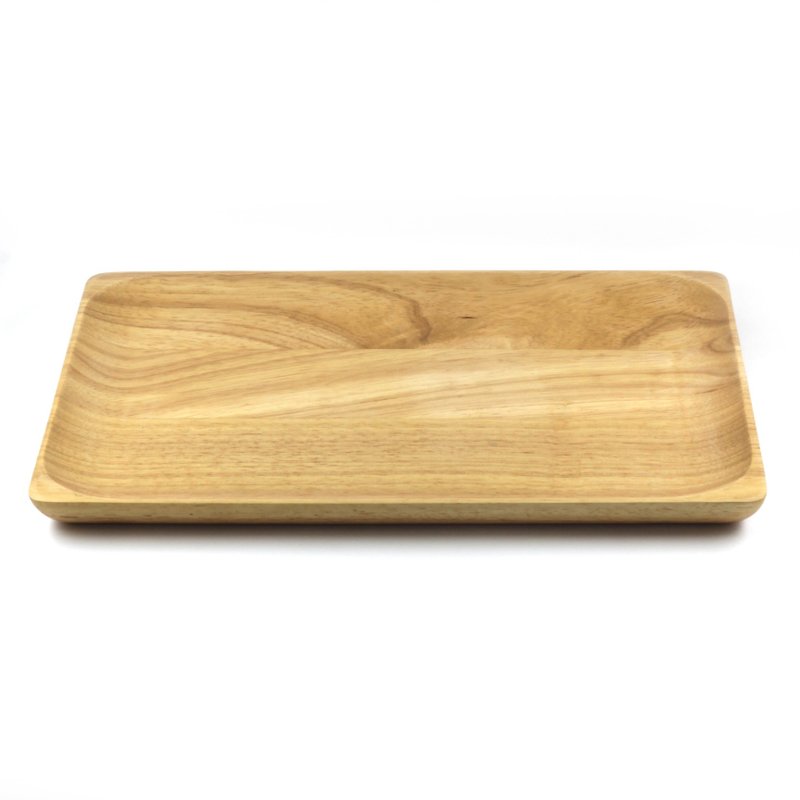 |巧木| 木製大方盤/水果盤/點心盤/木盤/橡膠木 - 碗 - 木頭 咖啡色