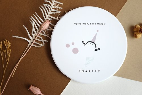 Soarppy - Flying high, Sooo happy! 安精靈的營養泡泡魔法鶯歌陶瓷吸水杯墊