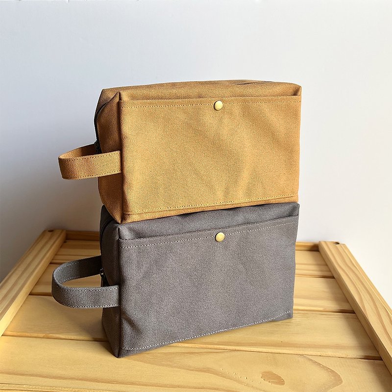 Toast Clutch/Cosmetic Bag - 12 colors available - Handbags & Totes - Cotton & Hemp 