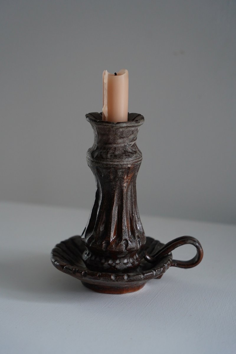 Original candlestick - เทียน/เชิงเทียน - ดินเผา สีนำ้ตาล