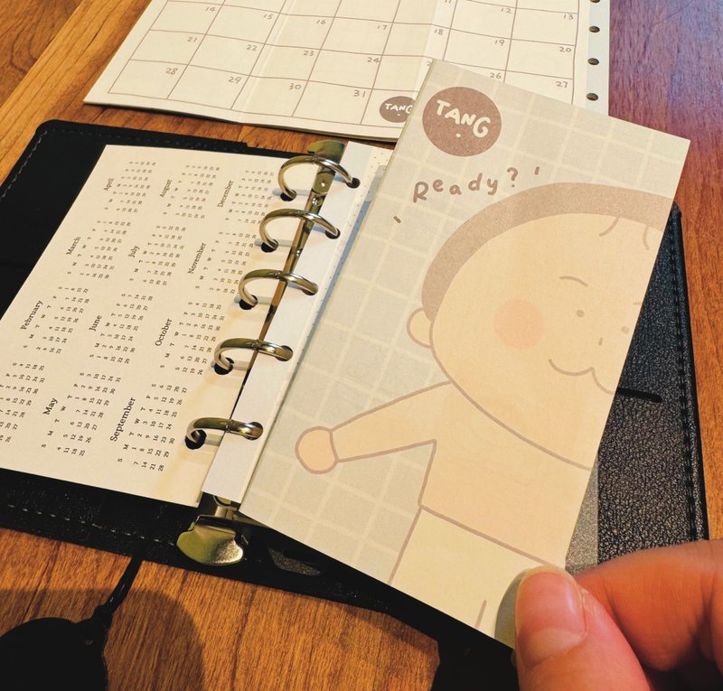 【唐小糖】M5三つ折り 月間プランナーリフィル/ルーズリーフ/手帳リフィル/システム手帳用替芯 - ノート・手帳 - 紙 多色