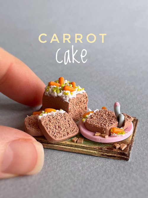 DOLLFOODS Miniature carrot cake