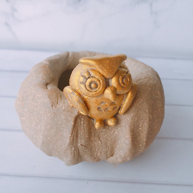 Yoshino Eagle -002 │ [Elite Golden Eagle] Owl Handmade Pottery Flower Flesh Vegetables Rehabilitation Cute Artist - Plants - Pottery 
