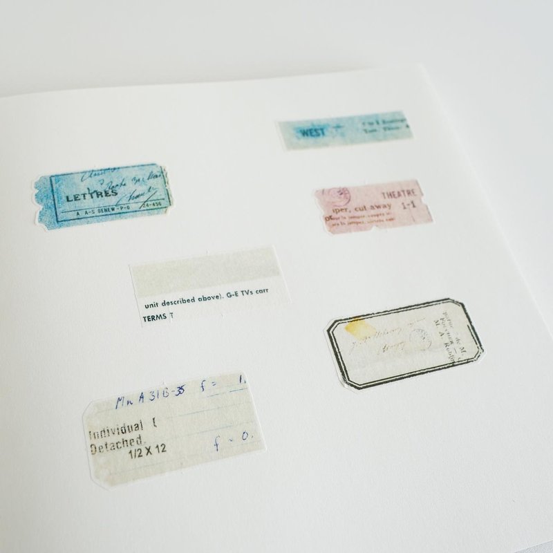 YOHAKU Styling Sticker F-012 Handbook Material Handmade Japanese Stationery - สติกเกอร์ - กระดาษ 