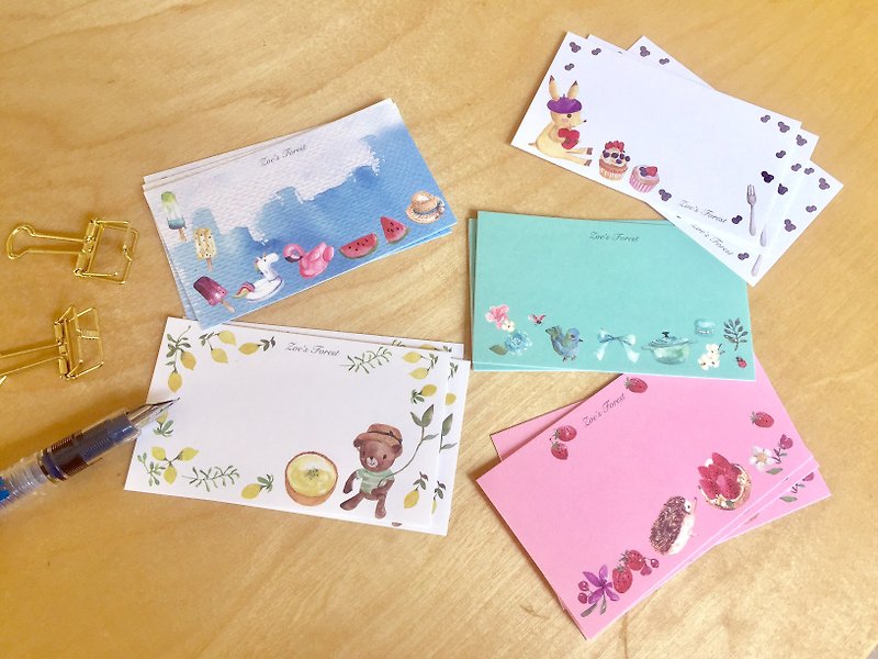 Zoe's forest Multi-purpose small card/card - การ์ด/โปสการ์ด - กระดาษ 
