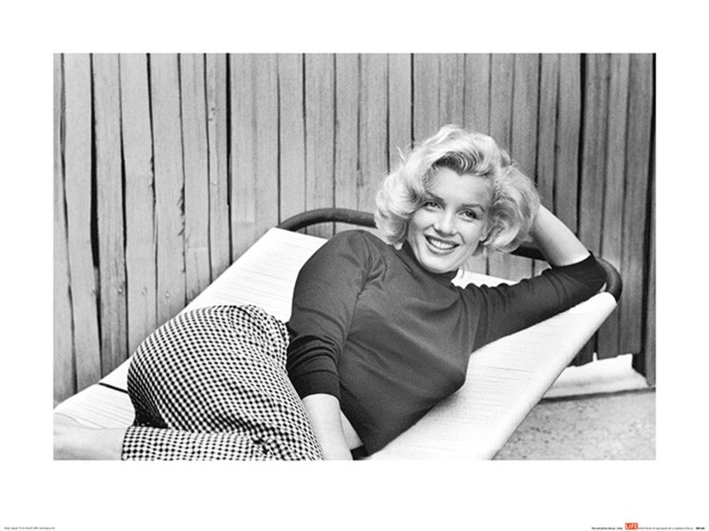 【Life生活雜誌】瑪麗蓮夢露 Marilyn Monroe 微笑 - 攝影作品 - 海報/掛畫/掛布 - 紙 黑色