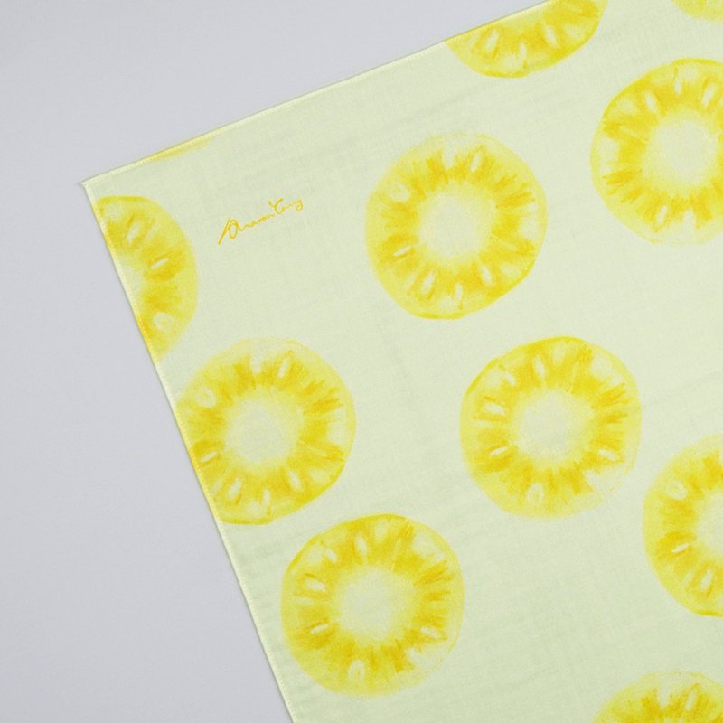 Pineapple Pineapples – Square Towel - Handkerchiefs & Pocket Squares - Cotton & Hemp 