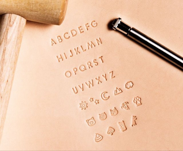 イニシャルAからZの英語アルファベットIDカバー、縫製の良い革DIY素材