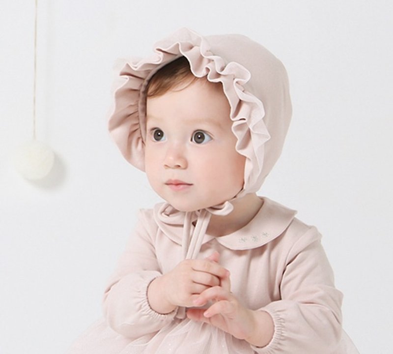 Happy Prince Shaniel baby girl lady hat made in Korea - หมวกเด็ก - ผ้าฝ้าย/ผ้าลินิน สึชมพู