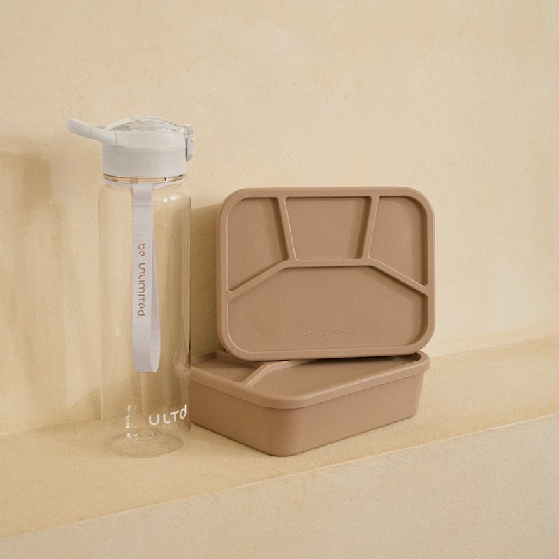 【Ultd】Balance 1000ml kettle + divided lunch box - Pitchers - Other Materials Khaki