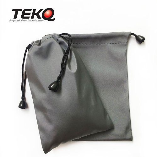 TEKQ Taiwan Design 【TEKQ】萬用束口收納袋12X18CM 灰- 收納SSD / 收納袋 / 束口袋