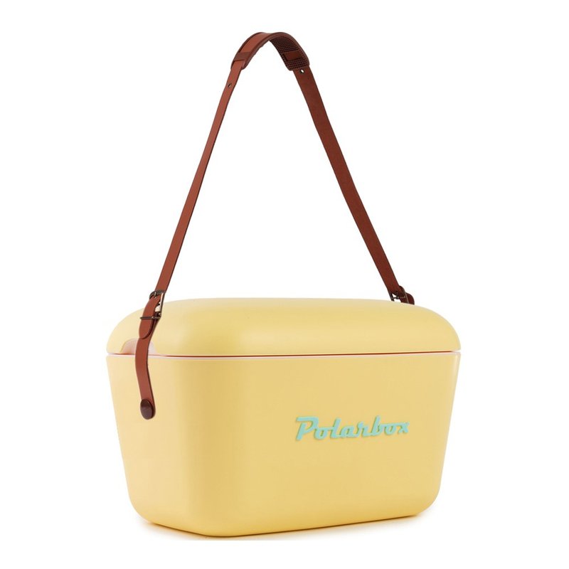 西班牙 Polarbox 20L復古經典露營野餐保冰盒-馬德里起司黃 - 露營用品 - 塑膠 黃色