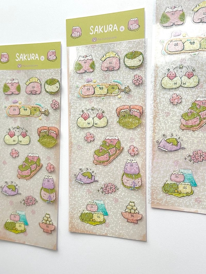 Sakura 01 - Spring Sticker - สติกเกอร์ - กระดาษ สึชมพู