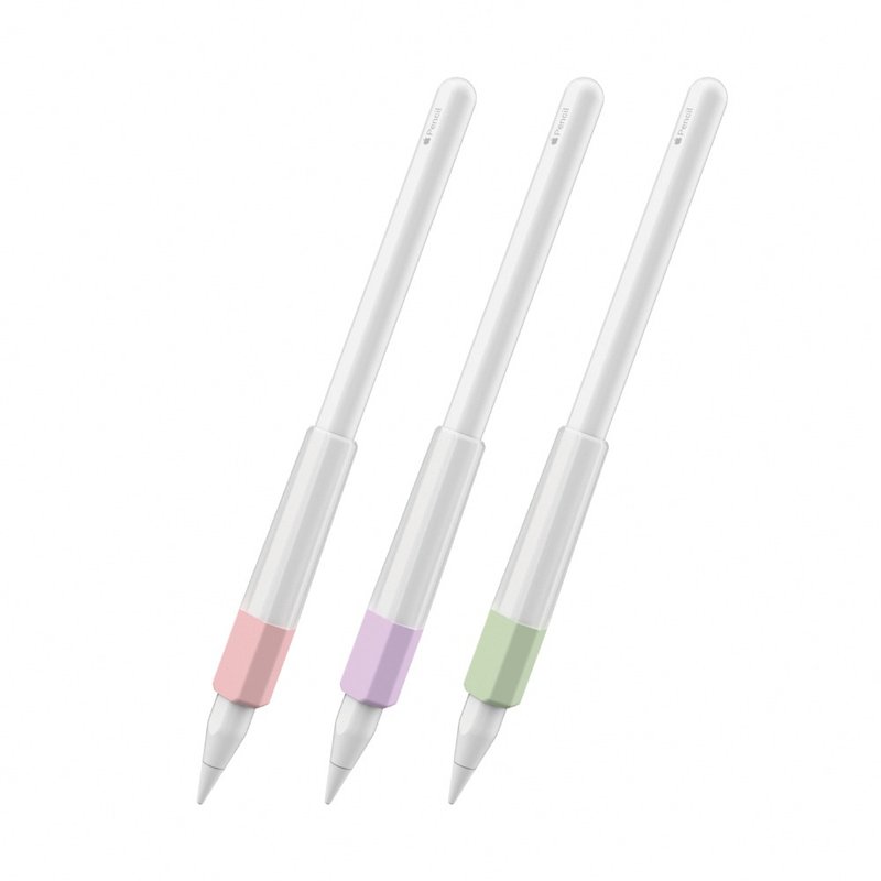 Apple Pencil 1&2代/Pro 提升手感 雙色防滑握筆套(可磁吸充電) - 科技小物 - 矽膠 多色