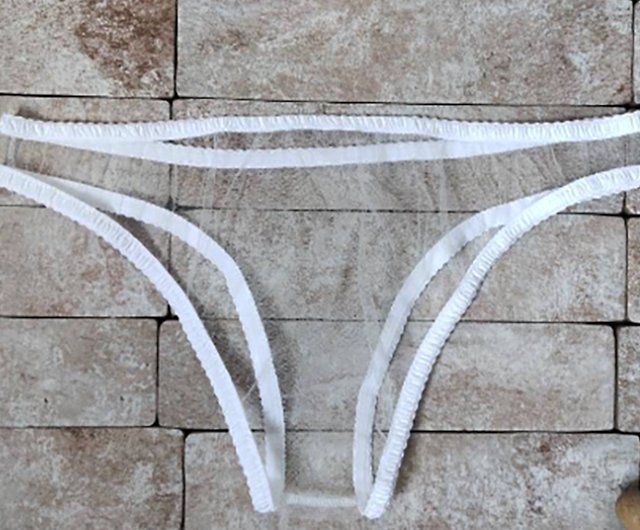 Nude See through bikini, Lingerie for men, Sheer Underwear