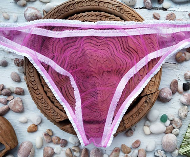 Nude See through bikini, Lingerie for men, Sheer Underwear
