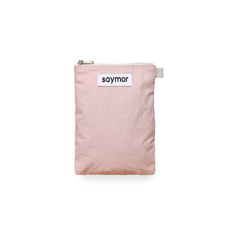 Flat pouch_pink - 化妝包/收納袋 - 其他材質 粉紅色