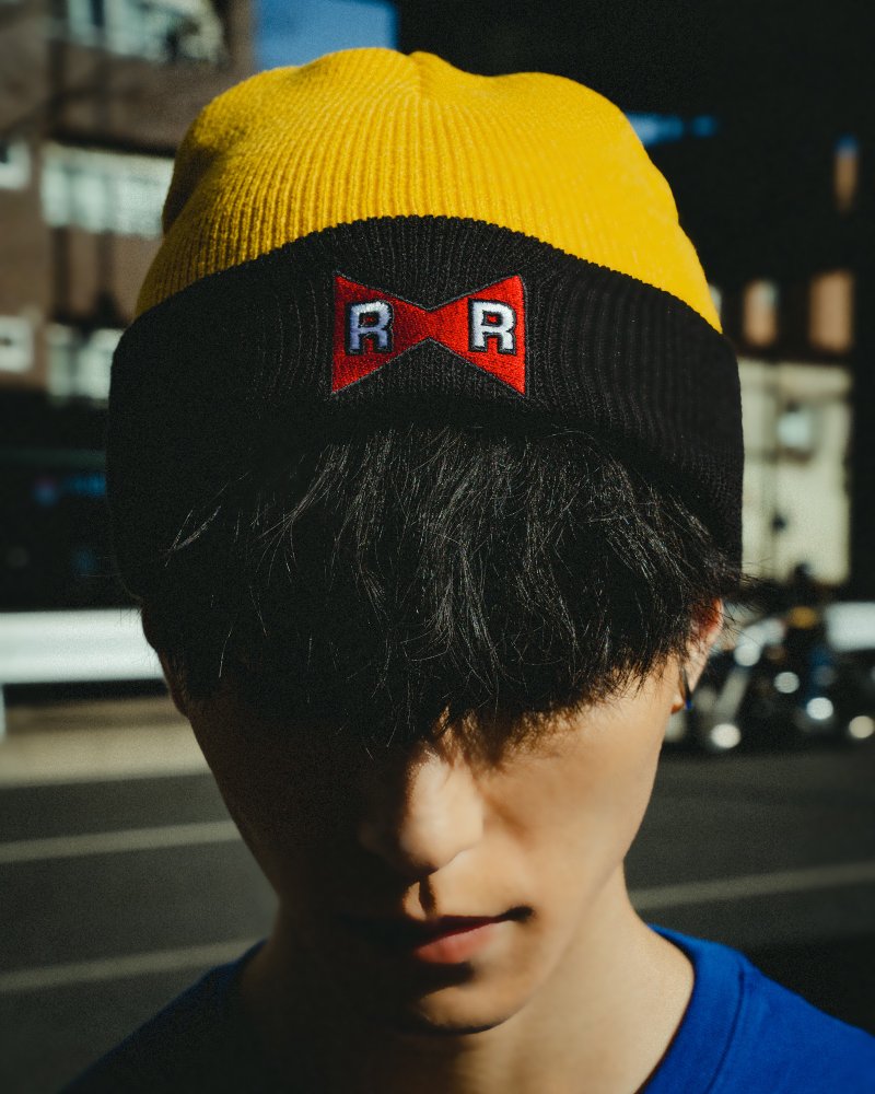 人造人19號 毛帽 七龍珠聯名商品 - 帽子 - 棉．麻 黃色